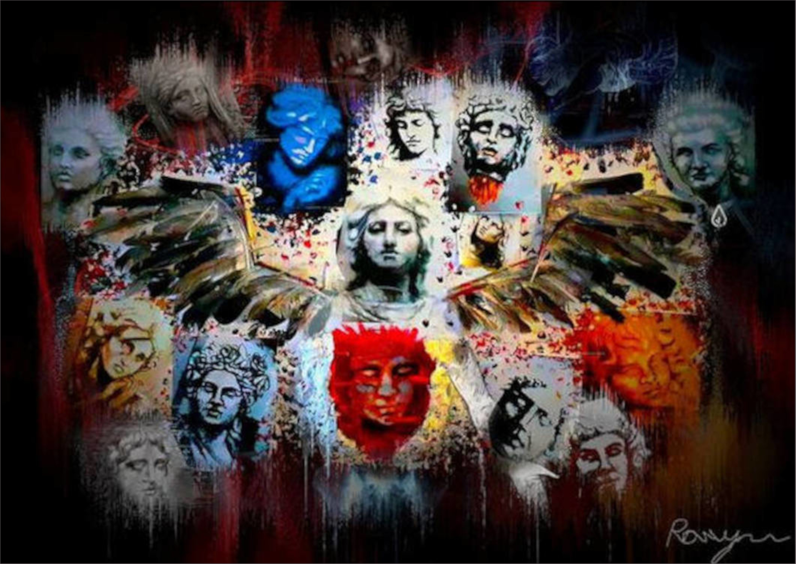 angel collage artwork